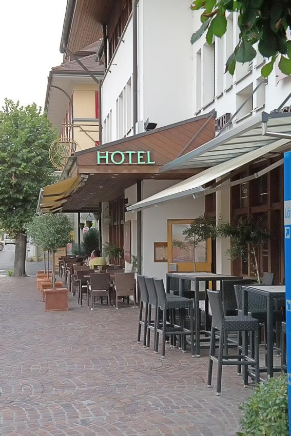 Hotel Loetschberg Spiez Buitenkant foto